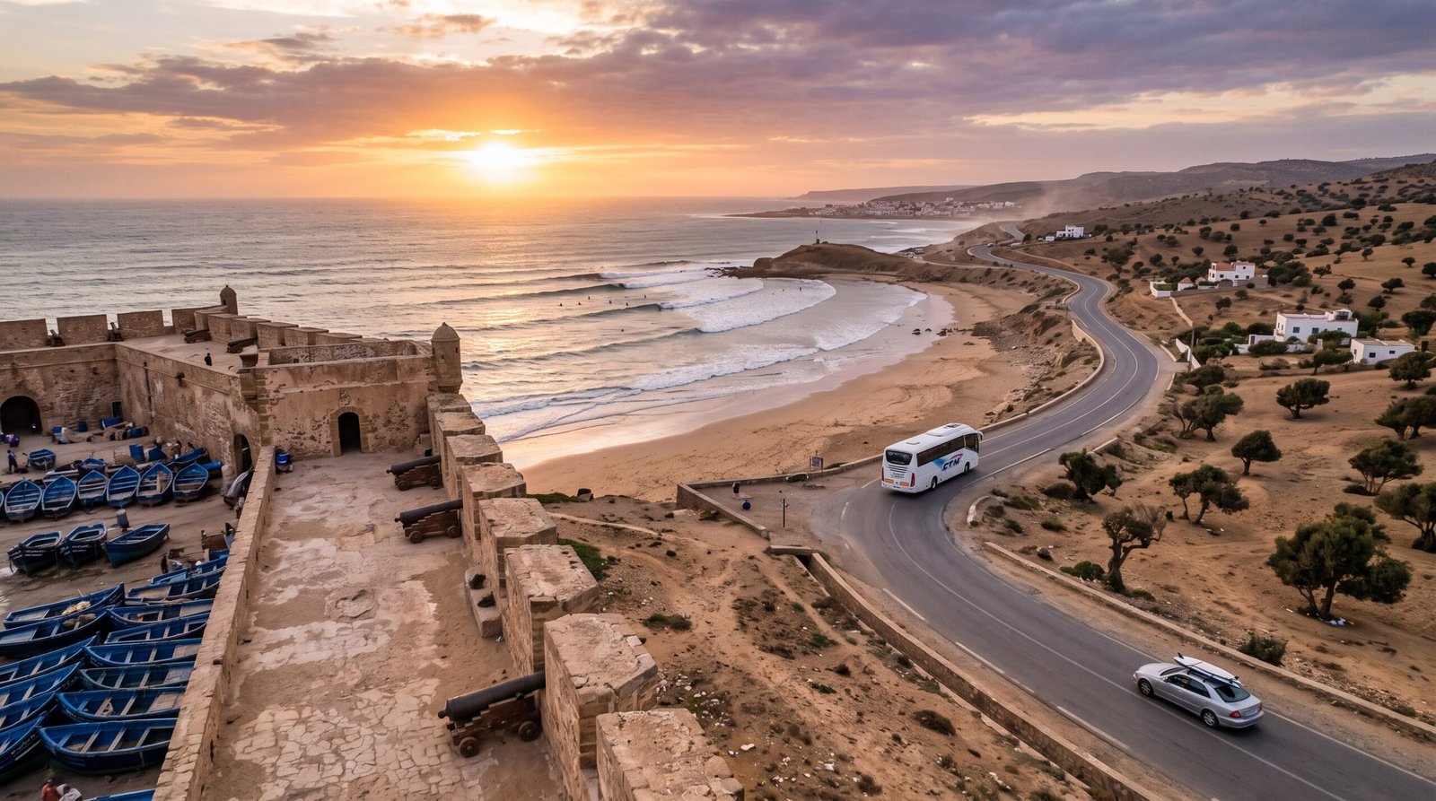 Coastal surf trip travel guide along Essaouira, Imsouane and Taghazout